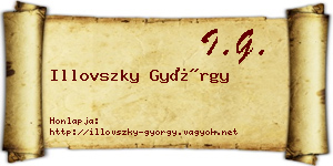 Illovszky György névjegykártya