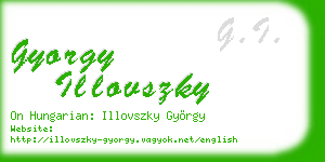 gyorgy illovszky business card